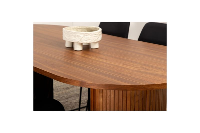 Ovaali ruokailuryhmä Bianca, Muce - 200x90x75 - Huonekalut - Pöytä & ruokailuryhmä - Ruokailuryhmä