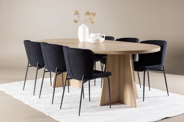 Oval Dining Set Venture Home - Huonekalut - Pöytä & ruokailuryhmä - Ruokailuryhmä