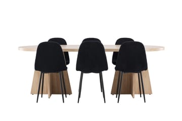 Oval Dining Set Venture Home - Huonekalut - Pöytä & ruokailuryhmä - Ruokailuryhmä