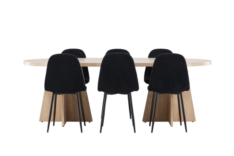 Oval Dining Set Venture Home - Huonekalut - Pöytä & ruokailuryhmä - Ruokailuryhmä