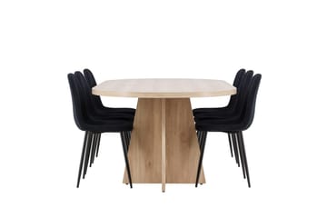 Oval Dining Set Venture Home - Huonekalut - Pöytä & ruokailuryhmä - Ruokailuryhmä