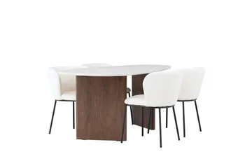 Oval Dining Set Venture Home - Huonekalut - Pöytä & ruokailuryhmä - Ruokailuryhmä