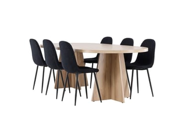 Oval Dining Set Venture Home - Huonekalut - Pöytä & ruokailuryhmä - Ruokailuryhmä