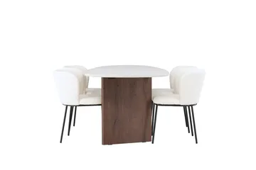 Oval Dining Set Venture Home - Huonekalut - Pöytä & ruokailuryhmä - Ruokailuryhmä