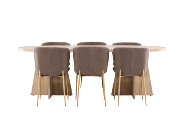 Oval Dining Set Venture Home - Huonekalut - Pöytä & ruokailuryhmä - Ruokailuryhmä