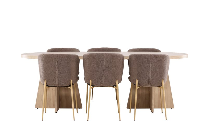 Oval Dining Set Venture Home - Huonekalut - Pöytä & ruokailuryhmä - Ruokailuryhmä