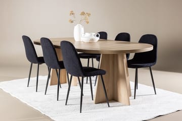 Oval Dining Set Venture Home - Huonekalut - Pöytä & ruokailuryhmä - Ruokailuryhmä