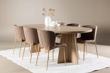 Oval Dining Set Venture Home - Huonekalut - Pöytä & ruokailuryhmä - Ruokailuryhmä