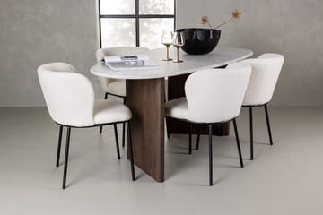 Oval Dining Set Venture Home - Huonekalut - Pöytä & ruokailuryhmä - Ruokailuryhmä