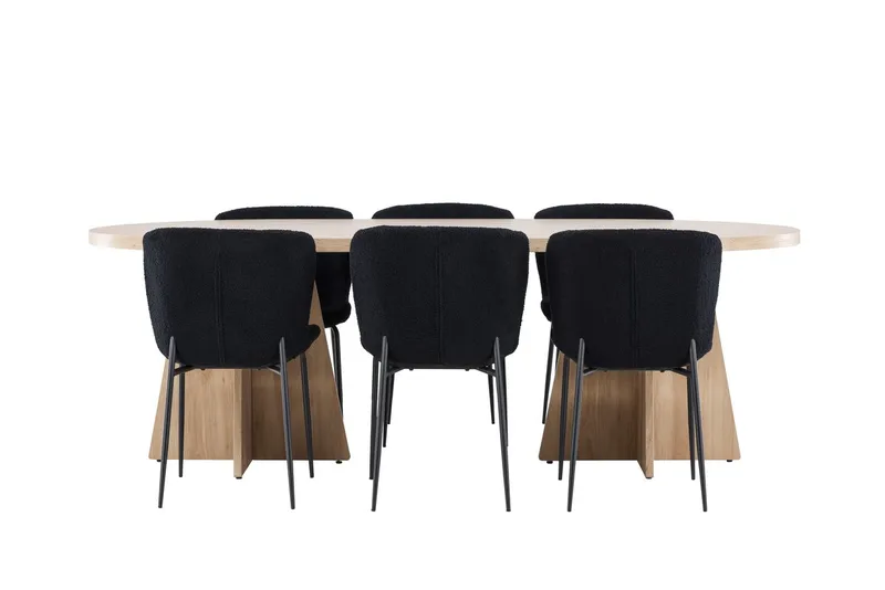 Oval Dining Set Venture Home - Huonekalut - Pöytä & ruokailuryhmä - Ruokailuryhmä