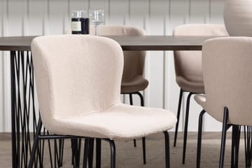Oval matgrupp Venture Home Beige Mocka 4st - Huonekalut - Pöytä & ruokailuryhmä - Ruokailuryhmä