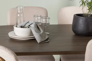 Oval matgrupp Venture Home Beige Natur 4st - Huonekalut - Pöytä & ruokailuryhmä - Ruokailuryhmä