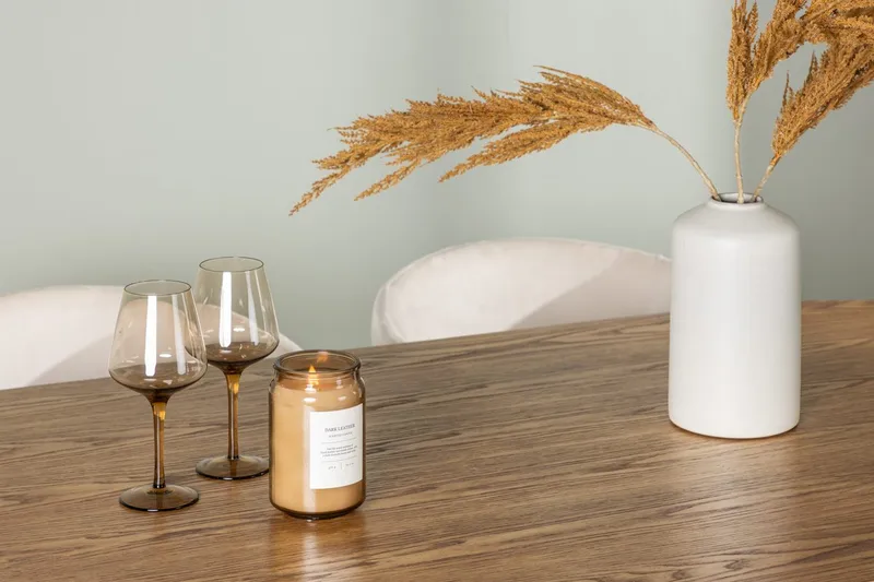 Oval matgrupp Venture Home Beige Natur 4st - Huonekalut - Pöytä & ruokailuryhmä - Ruokailuryhmä