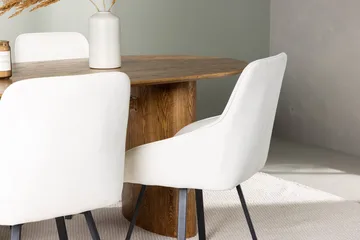 Oval matgrupp Venture Home Beige Natur 4st - Huonekalut - Pöytä & ruokailuryhmä - Ruokailuryhmä