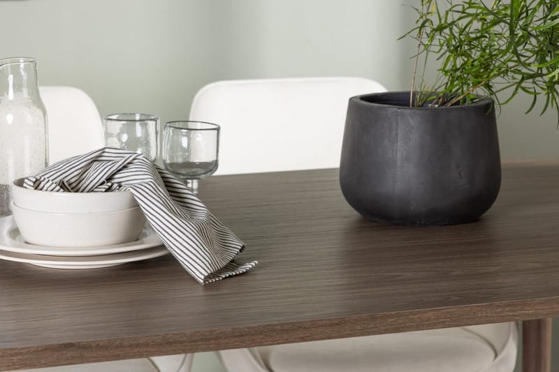 Oval matgrupp Venture Home Beige Natur 4st - Huonekalut - Pöytä & ruokailuryhmä - Ruokailuryhmä