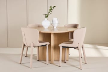 Oval matgrupp Venture Home Beige Vitputsad 4st - Huonekalut - Pöytä & ruokailuryhmä - Ruokailuryhmä