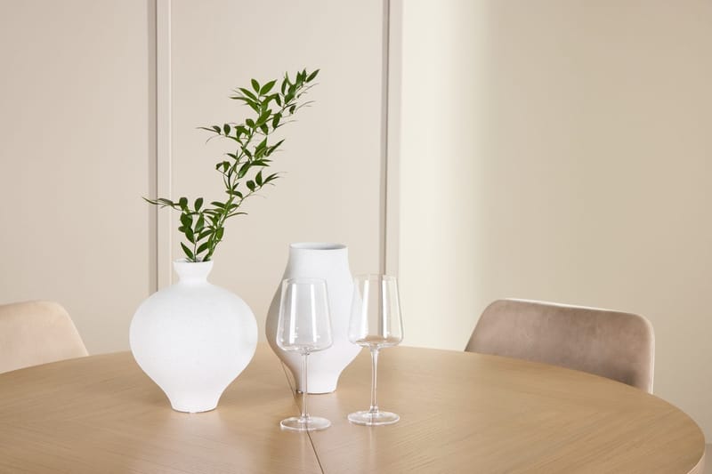 Oval matgrupp Venture Home Beige Vitputsad 4st - Huonekalut - Pöytä & ruokailuryhmä - Ruokailuryhmä