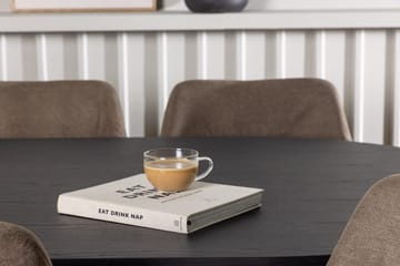 Oval matgrupp Venture Home Brun Svart 6st - Huonekalut - Pöytä & ruokailuryhmä - Ruokailuryhmä