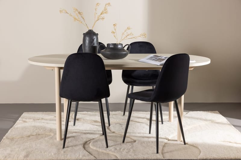 Oval matgrupp Venture Home Ljust trä