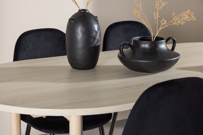 Oval matgrupp Venture Home Ljust trä - Huonekalut - Pöytä & ruokailuryhmä - Ruokailuryhmä