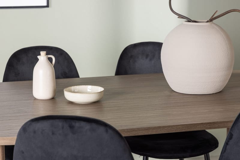 Oval matgrupp Venture Home Mörkt trä - Huonekalut - Pöytä & ruokailuryhmä - Ruokailuryhmä