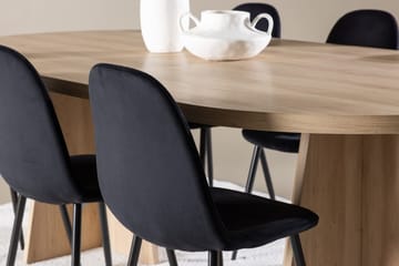Oval matgrupp Venture Home Natur - Huonekalut - Pöytä & ruokailuryhmä - Ruokailuryhmä