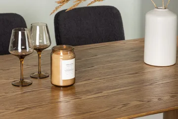 Oval matgrupp Venture Home Svart Natur 4st - Huonekalut - Pöytä & ruokailuryhmä - Ruokailuryhmä