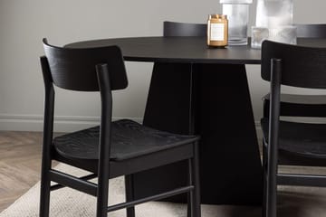 Oval matgrupp Venture Home Svart Svart 6st - Huonekalut - Pöytä & ruokailuryhmä - Ruokailuryhmä