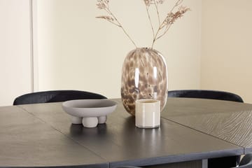 Oval matgrupp Venture Home Svart Svart 6st - Huonekalut - Pöytä & ruokailuryhmä - Ruokailuryhmä