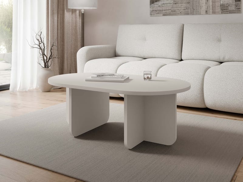Ovren sohvapöytä 110 cm - beige - Huonekalut - Pöytä & ruokailuryhmä - Sohvapöytä