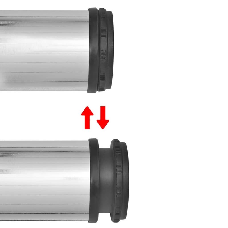 4 Korkeussäädettävää Pöydän Jalkaa Kromi 1100 mm - Hopea - Pöydänjalat & tarvikkeet - Kalustejalat