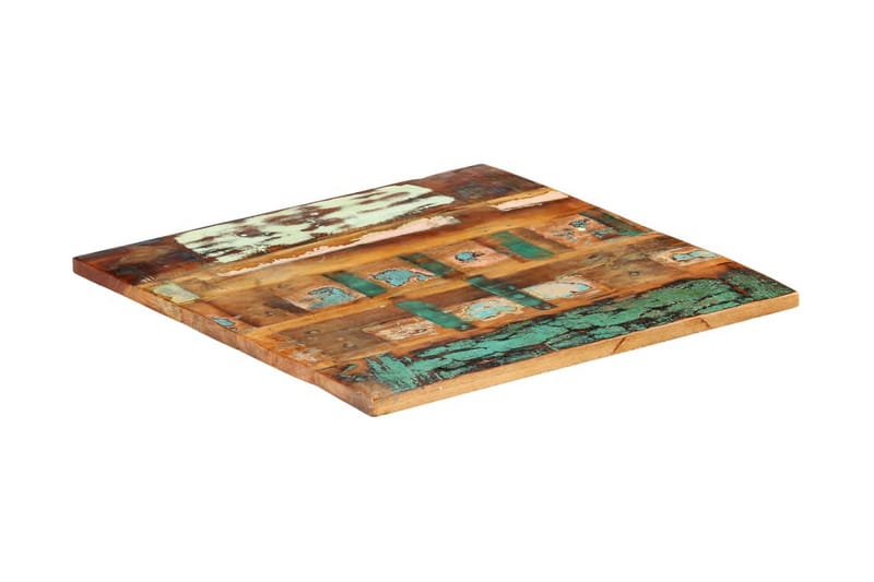 Neliönmuotoinen pöytälevy 80x80cm 25-27mm täysi kierrätyspuu - Huonekalut - Pöytä & ruokailuryhmä - Pöydän tarvikkeet - Pöytälevy