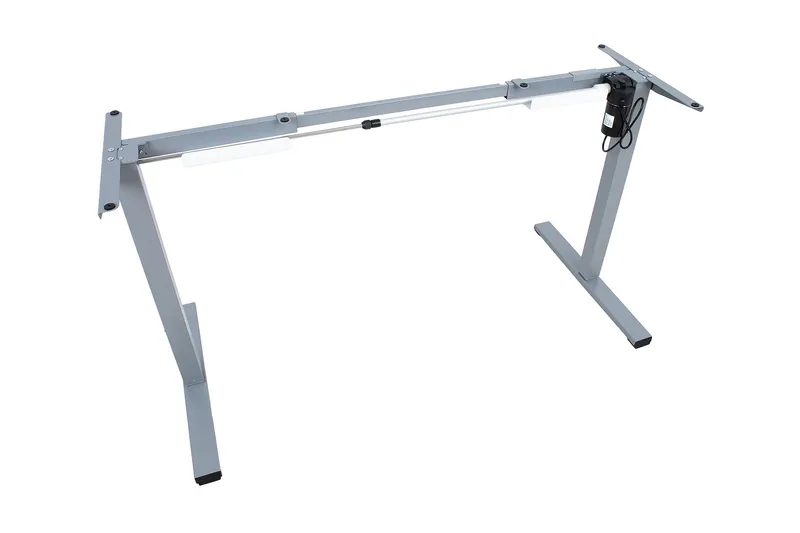 Pöydänjalka Ergo Optimal 1-moottorilla Hopeanharmaa - Huonekalut - Pöytä & ruokailuryhmä - Pöydän tarvikkeet - Pöydänjalat & tarvikkeet