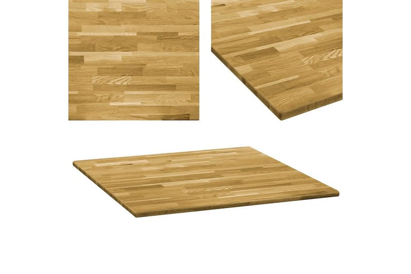 Pöytälevy kiinteä tammipuu neliö 23mm 80x80 cm - Ruskea - Huonekalut - Pöytä & ruokailuryhmä - Pöydän tarvikkeet - Pöytälevy