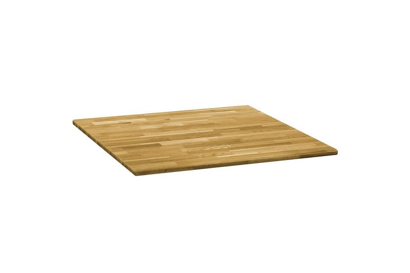 Pöytälevy kiinteä tammipuu neliö 23mm 80x80 cm - Ruskea - Huonekalut - Pöytä & ruokailuryhmä - Pöydän tarvikkeet - Pöytälevy