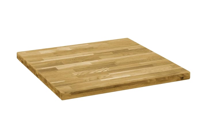 Pöytälevy kiinteä tammipuu neliö 44mm 70x70 cm - Ruskea - Pöydänjalat & tarvikkeet - Pöytälevy
