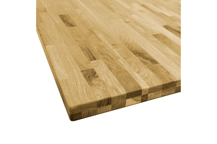 Pöytälevy kiinteä tammipuu neliö 44mm 70x70 cm - Ruskea - Pöydänjalat & tarvikkeet - Pöytälevy