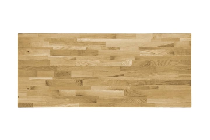 Pöytälevy kiinteä tammipuu suorakaide 44mm 120x60 cm - Ruskea - Pöydänjalat & tarvikkeet - Pöytälevy