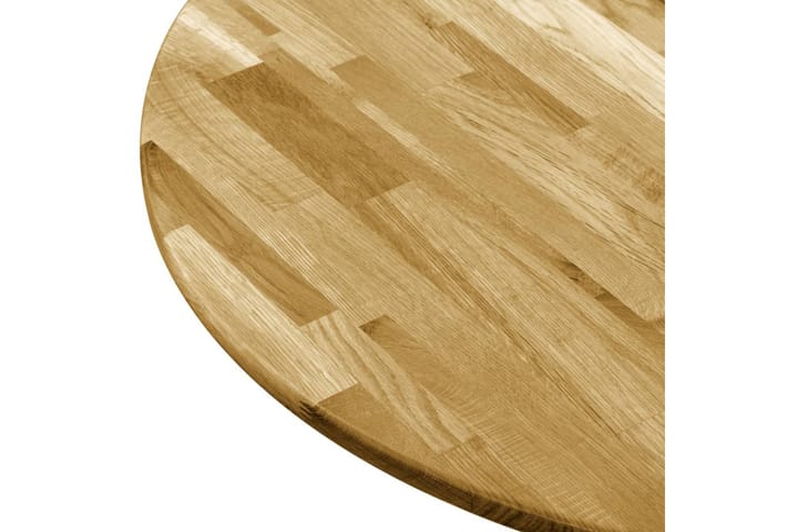 Pöytälevy kiinteä tammipuu pyöreä 23mm 500mm - Ruskea - Pöytälevy - Pöydänjalat & tarvikkeet