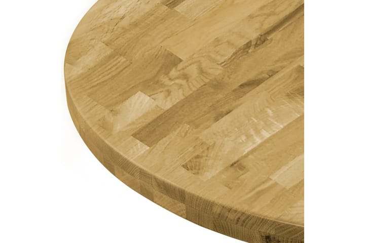 Pöytälevy kiinteä tammipuu pyöreä 44mm 700 mm - Ruskea - Pöytälevy - Pöydänjalat & tarvikkeet