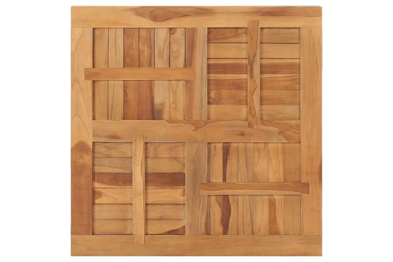 Pöytälevy täysi tiikki neliö 80x80x2,5 cm - Ruskea - Huonekalut - Pöytä & ruokailuryhmä - Pöydän tarvikkeet - Pöytälevy
