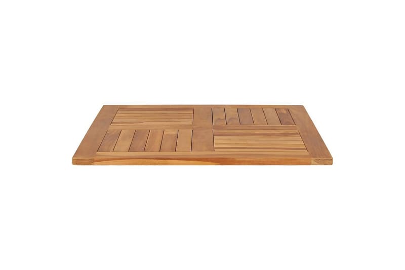Pöytälevy täysi tiikki neliö 80x80x2,5 cm - Ruskea - Huonekalut - Pöytä & ruokailuryhmä - Pöydän tarvikkeet - Pöytälevy
