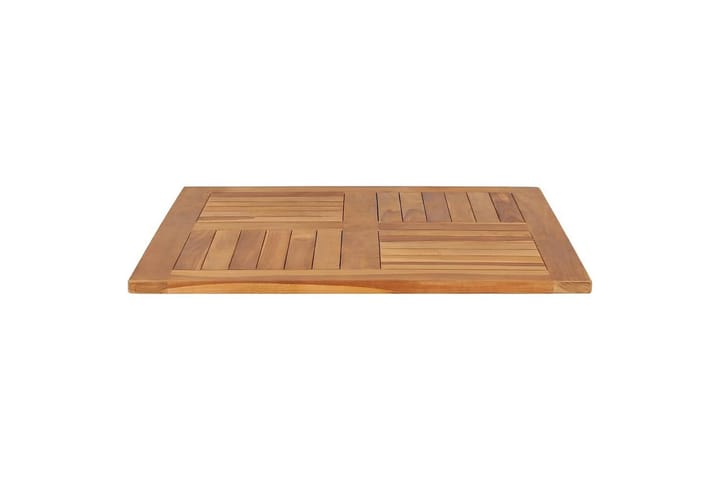 Pöytälevy täysi tiikki neliö 80x80x2,5 cm - Ruskea - Pöytälevy - Pöydänjalat & tarvikkeet