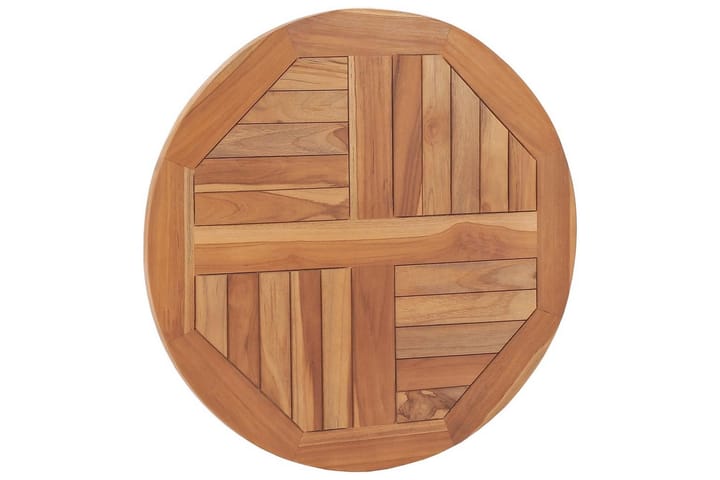 Pöytälevy täysi tiikki pyöreä 2,5 cm 60 cm - Ruskea - Pöytälevy - Pöydänjalat & tarvikkeet