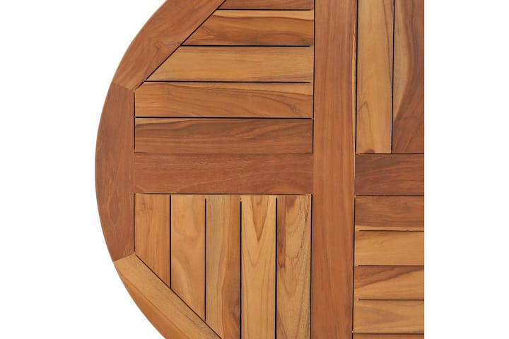 Pöytälevy täysi tiikki pyöreä 2,5 cm 70 cm - Ruskea - Pöytälevy