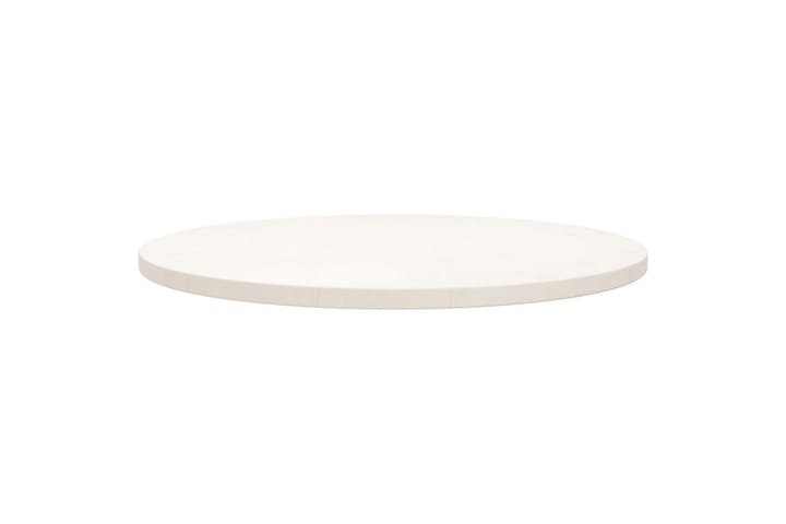 Pöytälevy valkoinen Ã˜70x2,5 cm täysi mänty - Valkoinen - Pöytälevy