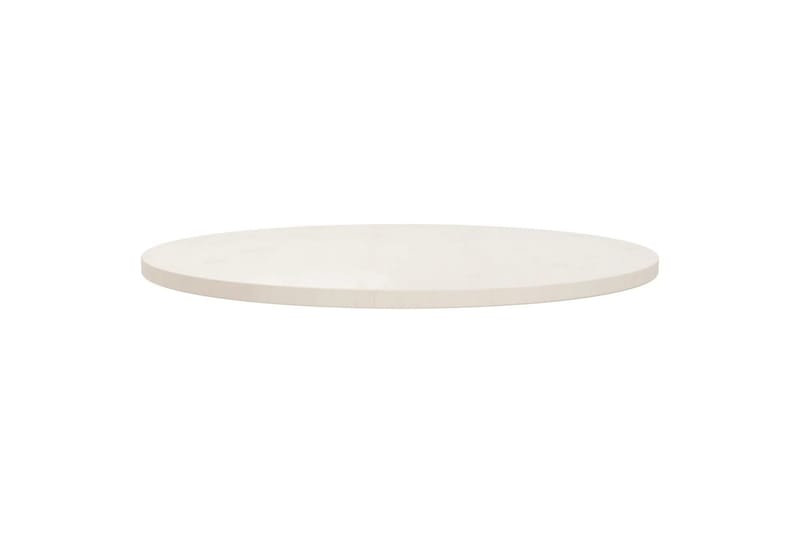 Pöytälevy valkoinen Ã˜80x2,5 cm täysi mänty - Valkoinen - Huonekalut - Pöytä & ruokailuryhmä - Pöydän tarvikkeet - Pöytälevy
