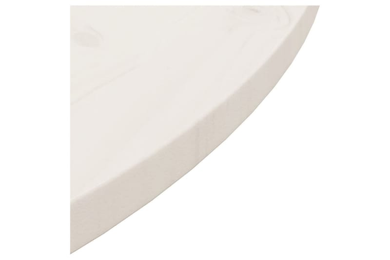 Pöytälevy valkoinen Ã˜80x2,5 cm täysi mänty - Valkoinen - Huonekalut - Pöytä & ruokailuryhmä - Pöydän tarvikkeet - Pöytälevy