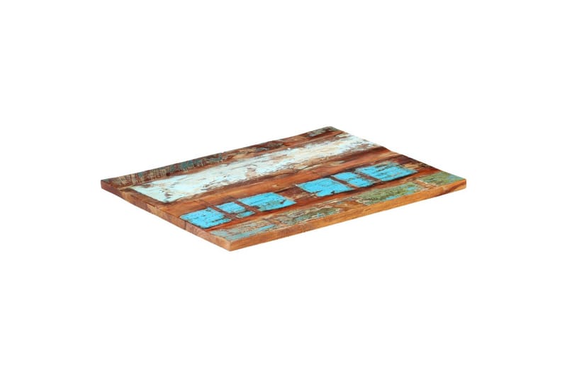 Suorakulmainen pöytälevy 60x80cm 25-27mm täysi kierrätyspuu - Huonekalut - Pöytä & ruokailuryhmä - Pöydän tarvikkeet - Pöytälevy