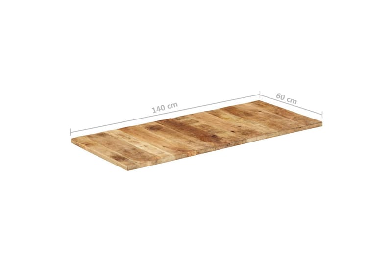 Pöytälevy 140x60x(2,5-2,7) cm karkea mangopuu - Ruskea - Huonekalut - Pöytä & ruokailuryhmä - Pöydän tarvikkeet - Pöytälevy